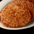4 cassava flour paleo / AIP pitas on a white plate.