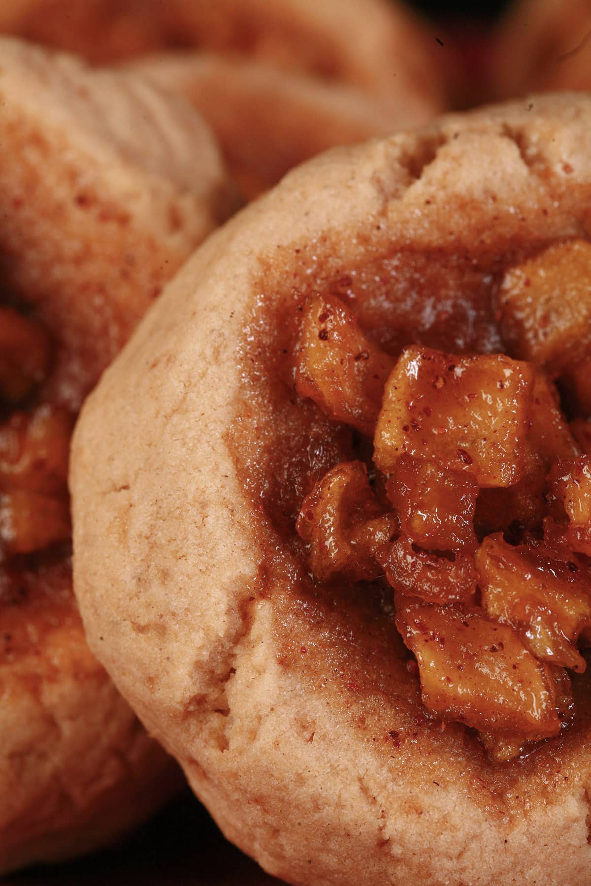 A plate of gluten-free apple pie cookies.