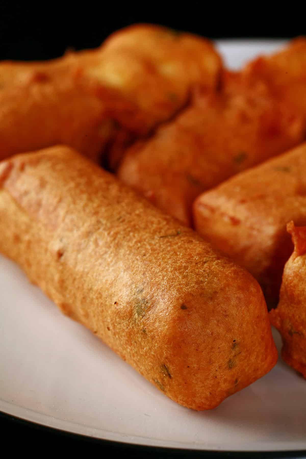 A plate of paneer pakora.