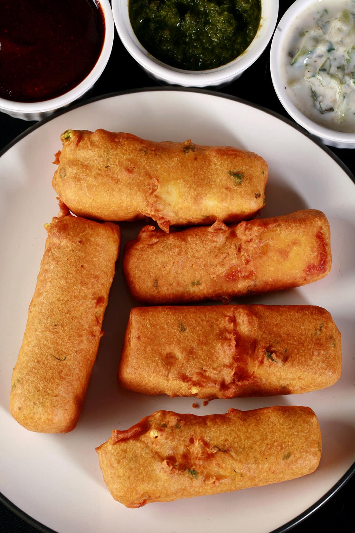 A plate of paneer pakora.